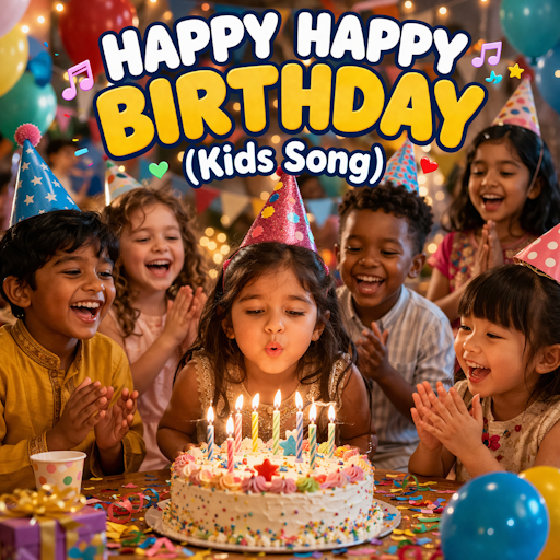 Copertina Happy Happy Birthday (Kids Song)